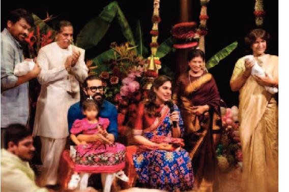 మెగాస్టార్ మనుమలకు నామకరణం...శివరామ్, అన్వీరదేవిగా వెల్లడించిన చిరు